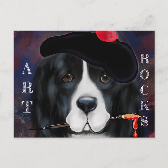 Cartão Postal Cão Terra Nova (Frente)