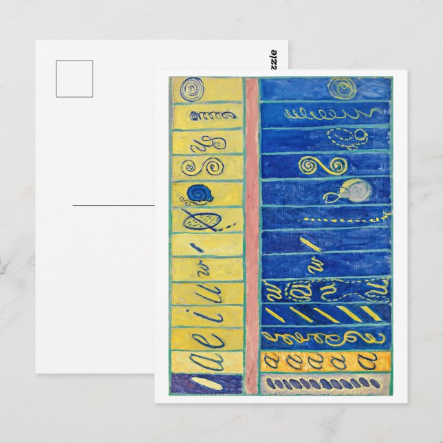 Cartão Postal Caos Primordial 13 | Hilma af Klint | (Frente/Verso)