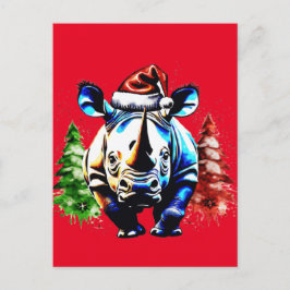 Cartão Postal Cãozinho bonitinho de Natal