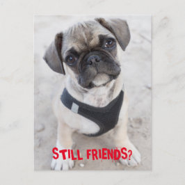 Cartão Postal Cãozinho Buldogue francês bonito
