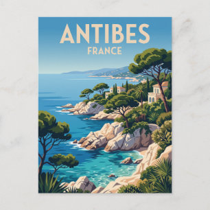 Cartão Postal Cap d'Antibes França