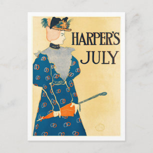Cartão Postal Capa da Harper's de julho de 1896