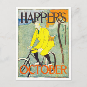 Cartão Postal Capa da Harper's de Outubro de 1894