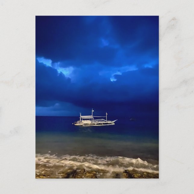 Cartão Postal Capa da noite. poster (Frente)