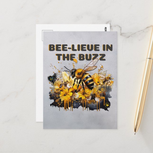 Cartão Postal Capa de abelhas (Frente/Verso In Situ)
