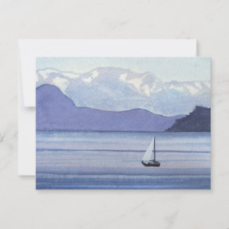 Cartão Postal Capa de mar roxa