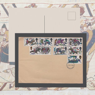 Cartão Postal Capa do Primeiro Dia da Batalha de Hastings de 196