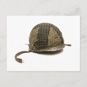 Cartão Postal Capacete Militar