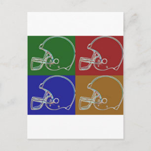 Cartão Postal Capacete PopArt