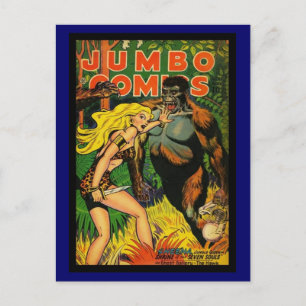 Cartão Postal Capas de Revistas em Quadrinhos Antigas em Postais