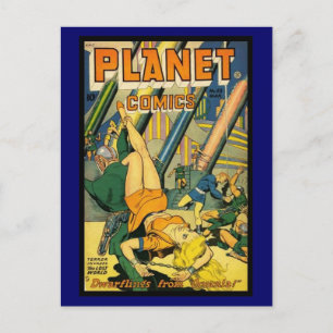 Cartão Postal Capas de Revistas em Quadrinhos Antigas em Postais