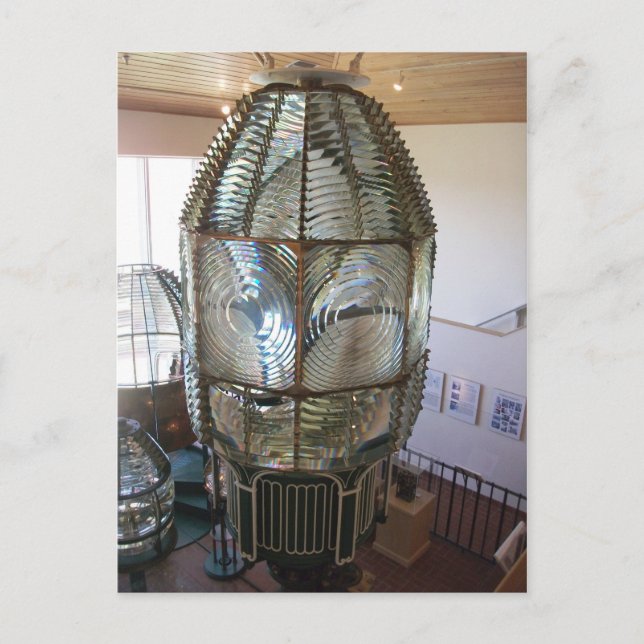 Cartão Postal Cape Canaveral Fresnel Lens, Ponce Inlet, Flórida (Frente)