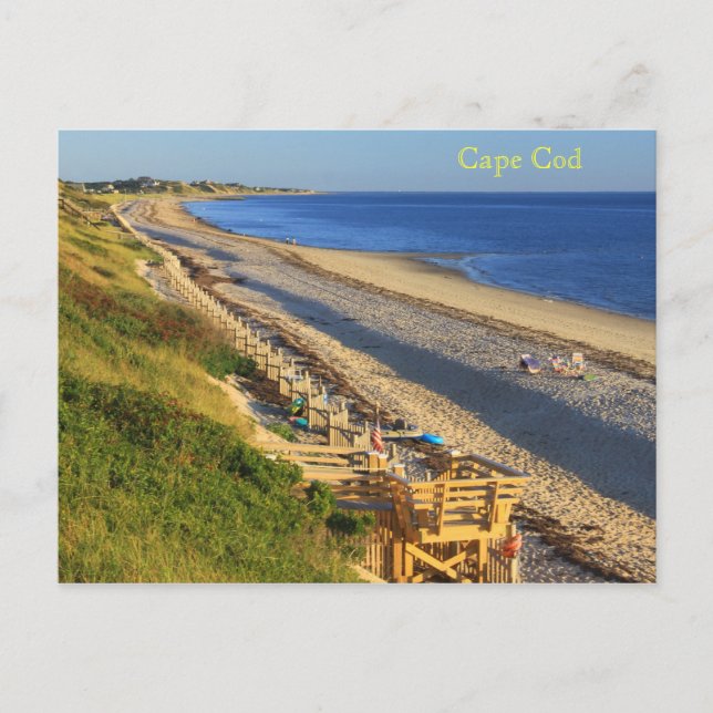 Cartão Postal Cape Cod Excelente Hollow Corn Hill Bay Beach View (Frente)