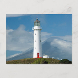 Cartão Postal Cape Egmont Lighthouse and Mt Taranaki/Mt