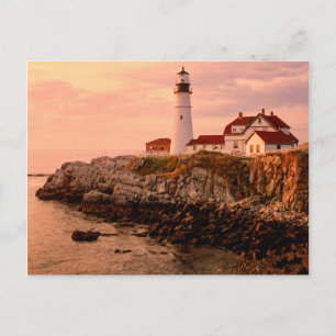 Cartão Postal Cape Elizabeth Luz de Portland Maine