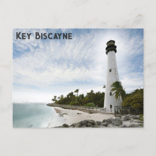 Cartão Postal Cape Florida Lighthouse Key Biscayne Viagem
