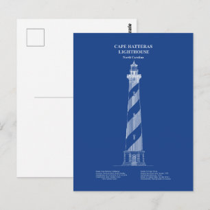 Cartão Postal Cape Hatteras Lighthouse - Carolina do Norte - AD