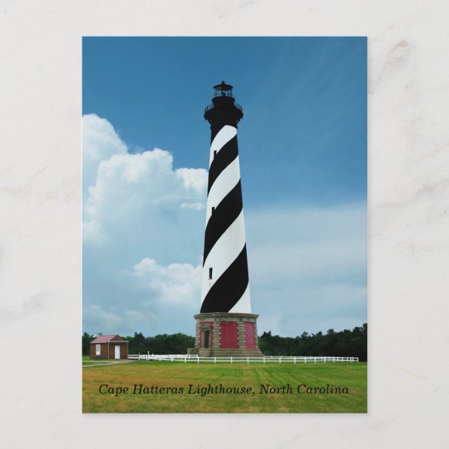 Cartão Postal Cape Hatteras Lighthouse Outer Banks NC (Frente)