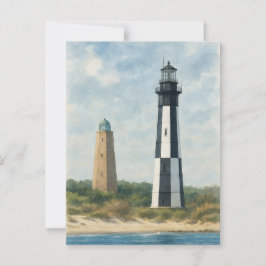 Cartão Postal Cape Henry Lighthouses