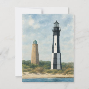 Cartão Postal Cape Henry Lighthouses