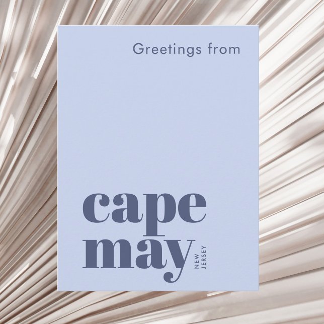 Cartão Postal Cape May Nova Jersey férias modernas (Criador carregado)