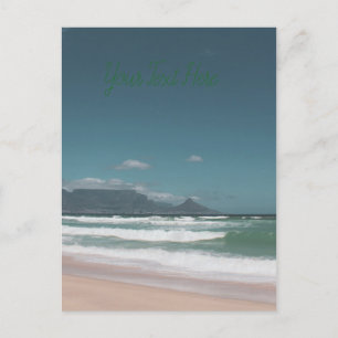 Cartão Postal Cape Town Montanha da Mesa Oceano