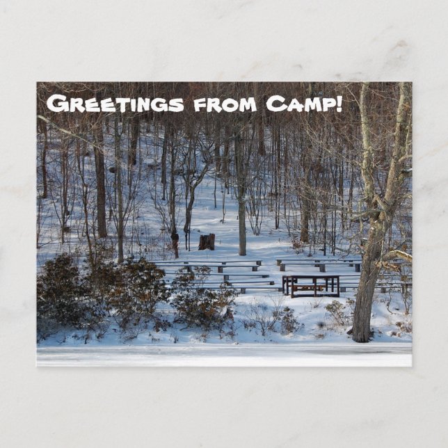 Cartão Postal Capela no inverno (Frente)