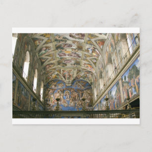 Cartão Postal Capela Sistina do vaticano