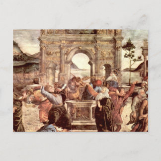 Cartão Postal Capela Sistina - Punições dos Levitos