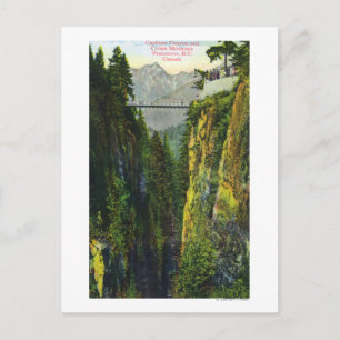 Cartão Postal Capilano Canyon View of Crown Mountain