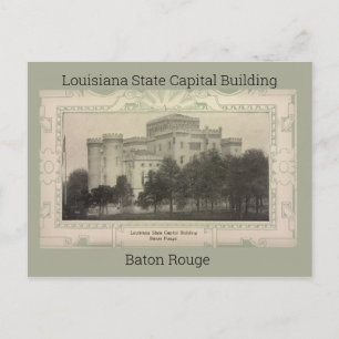 Cartão Postal Capital de estado de Louisiana que constrói Cart