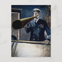 Cartão Postal Capitão Edward Smith RMS Titanic Vintage