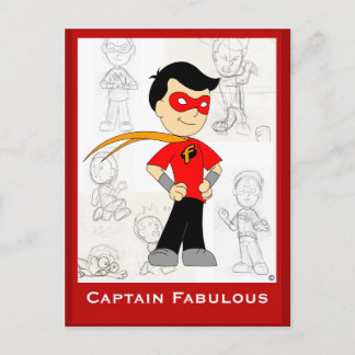 Cartão Postal Capitão Fabuloso: Postar placa