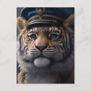 Cartão Postal Capitão Piloto Tiger