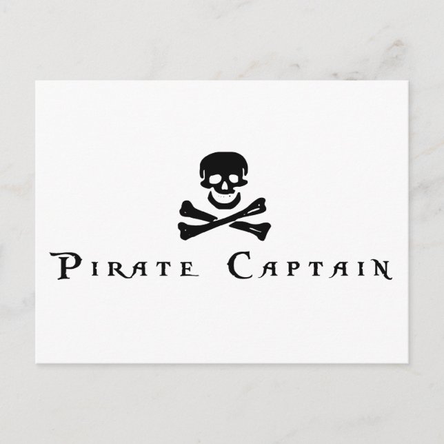 Cartão Postal Capitão Pirata (Frente)