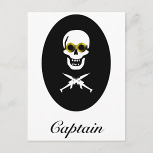 Cartão Postal Capitão Pirata Zeppelin