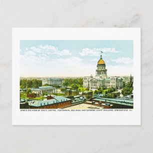 Cartão Postal Capitol Centennial Building, Springfield, Illinois