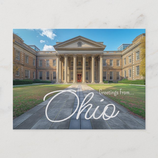 Cartão Postal Capitol Charm: Ohio Statehouse (Frente)