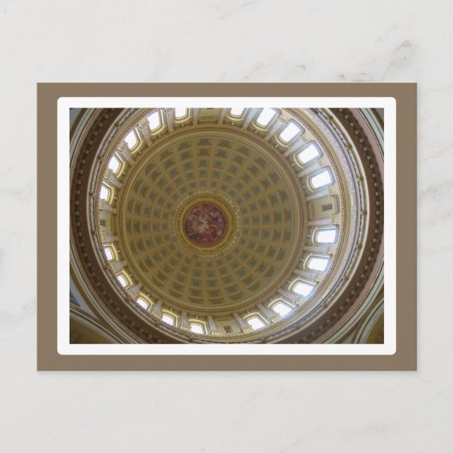 Cartão Postal Capitol Dome - Madison (Frente)