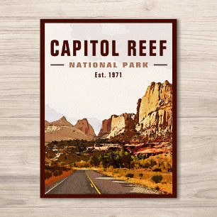 Cartão Postal Capitol Reef National Park Catthedral Valley Loop