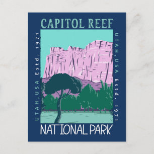 Cartão Postal Capitol Reef National Park Utah - Retro em Desvio