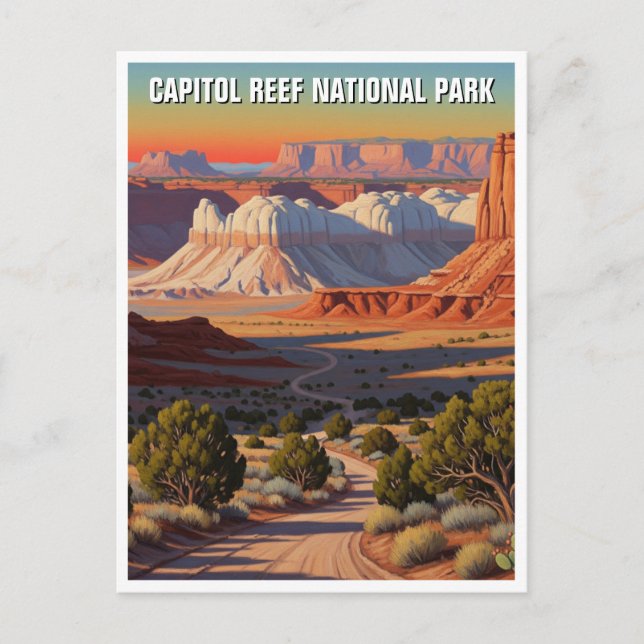 Cartão Postal Capitol Reef National Park Viagem Utah (Frente)