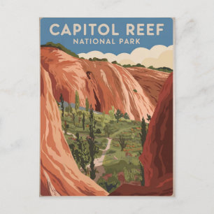 Cartão Postal Capitol Reef National Park Vintage