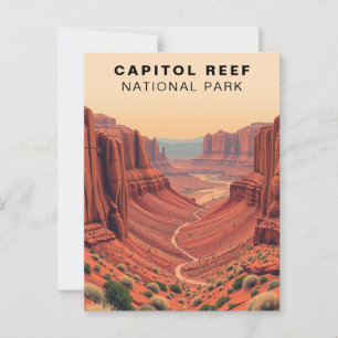 Cartão Postal Capitol Reef National Park Vintage EUA