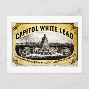 Cartão Postal Capitol White Lead 1866