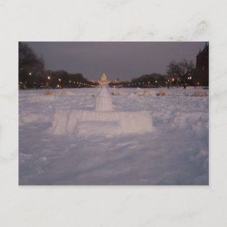 Cartão Postal Capitólio de neve
