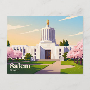 Cartão Postal Capitólio do Estado de Oregon EUA