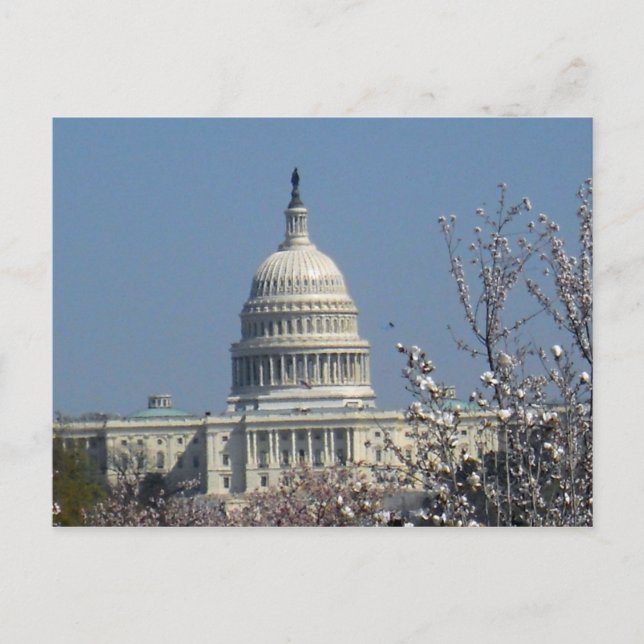 Cartão Postal Capitólio dos Estados Unidos, Edifício Washington  (Frente)