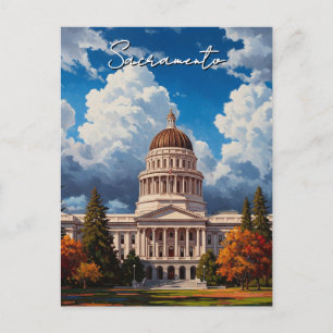 Cartão Postal Capitólio Estadual da Califórnia em Sacramento