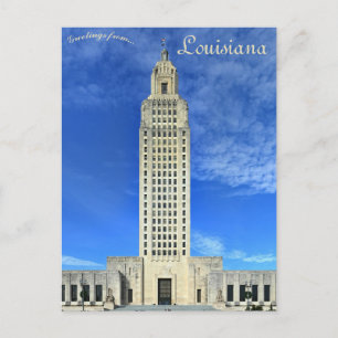 Cartão Postal Capitólio Estadual da Luisiana Baton Rouge Luisian